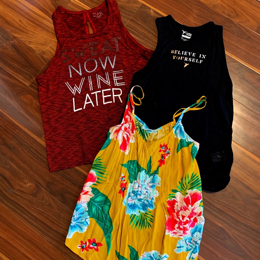 Size Small, 2 tanks and one summer top